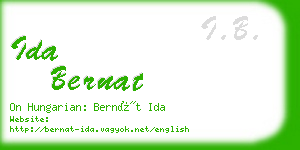 ida bernat business card